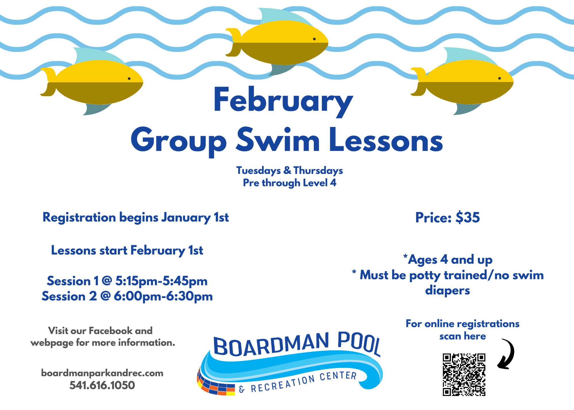 Feb Swim Lessons